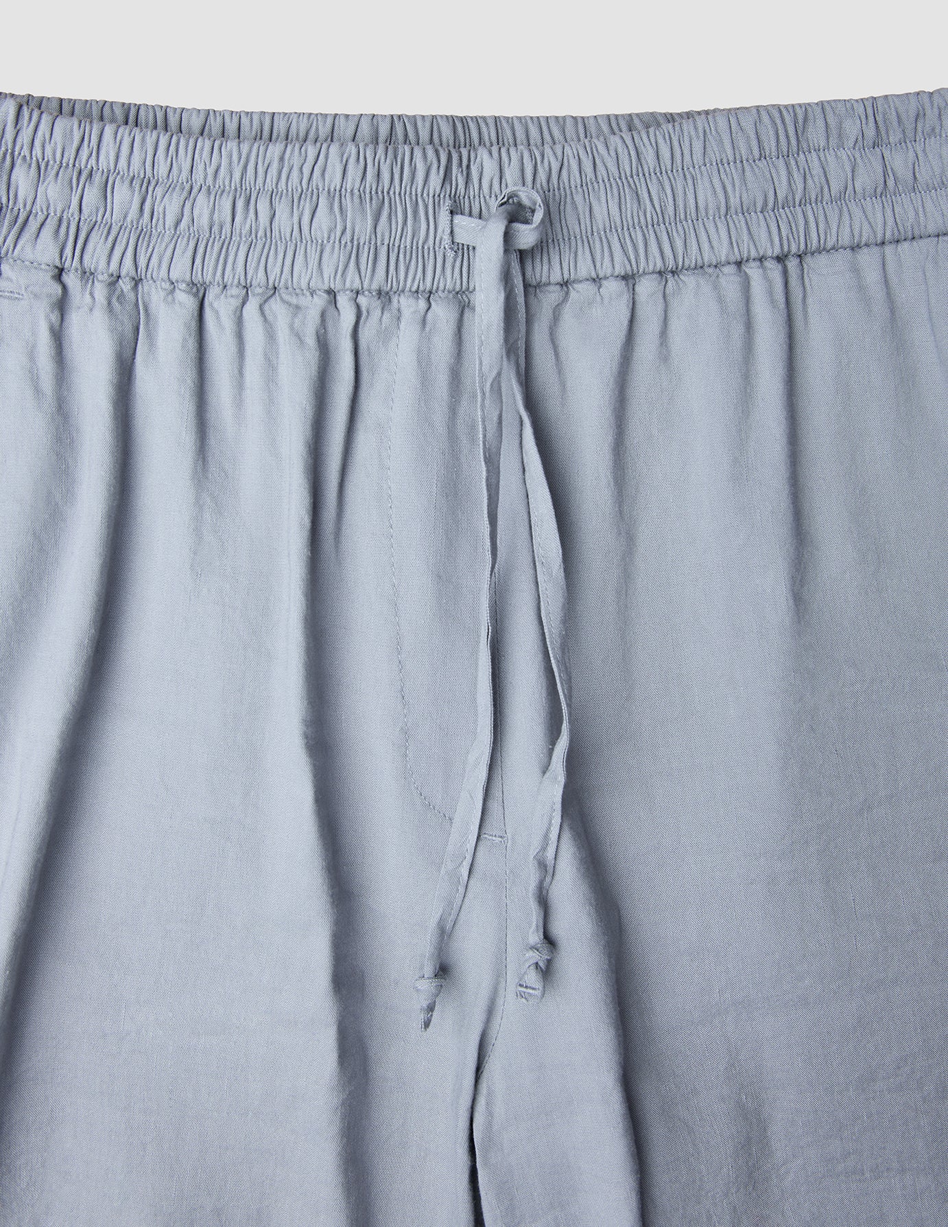 Women Linen Shorts Relaxed Stone Grey